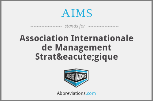 AIMS - Association Internationale de Management Stratégique
