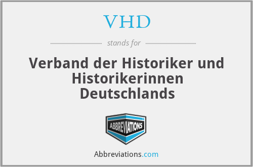 VHD - Verband der Historiker und Historikerinnen Deutschlands