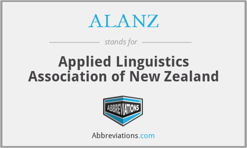 ALANZ - Applied Linguistics Association of New Zealand