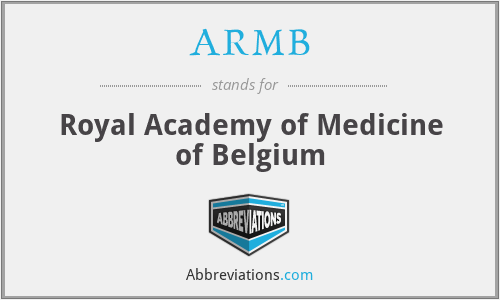 ARMB - Royal Academy of Medicine of Belgium