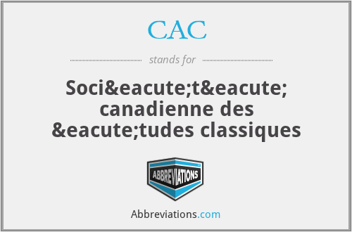CAC - Société canadienne des études classiques