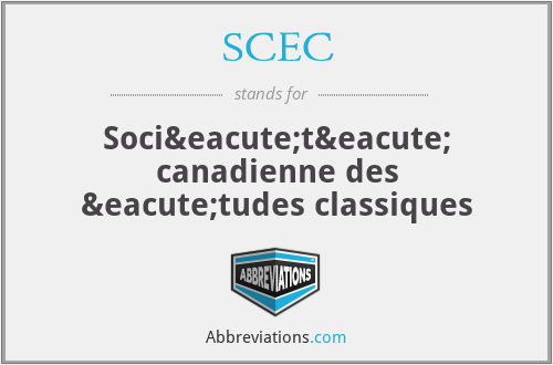 SCEC - Société canadienne des études classiques
