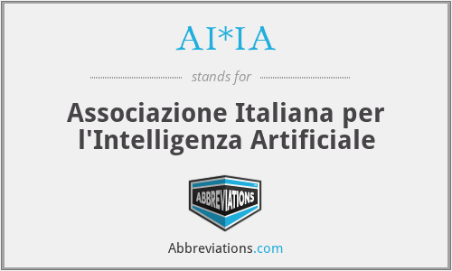 AI*IA - Associazione Italiana per l'Intelligenza Artificiale
