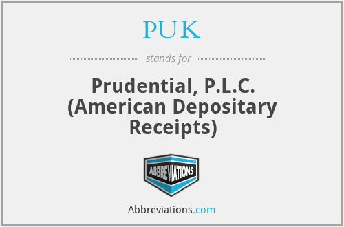 PUK - Prudential, P.L.C. (American Depositary Receipts)