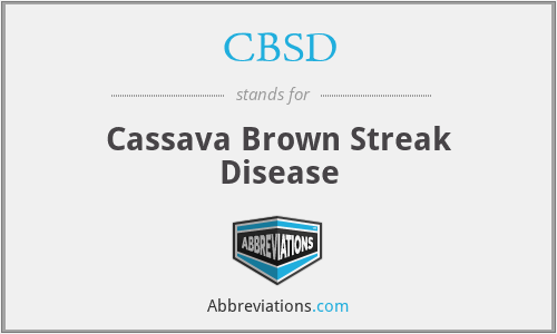 CBSD - Cassava Brown Streak Disease