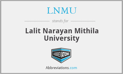 LNMU - Lalit Narayan Mithila University