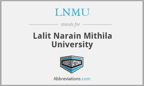 LNMU - Lalit Narain Mithila University