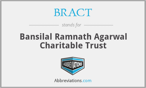 BRACT - Bansilal Ramnath Agarwal Charitable Trust