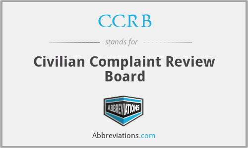 CCRB - Civilian Complaint Review Board