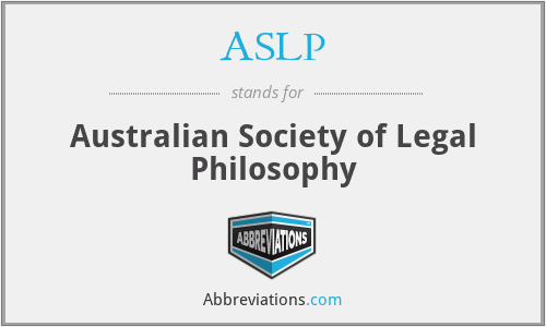 ASLP - Australian Society of Legal Philosophy