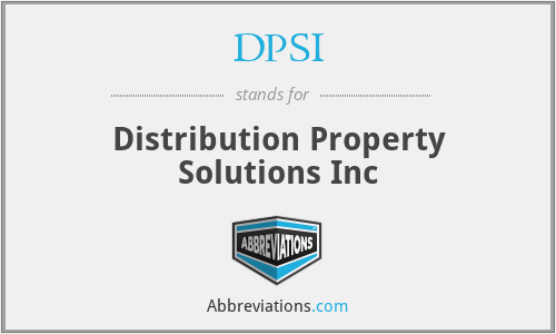 DPSI - Distribution Property Solutions Inc