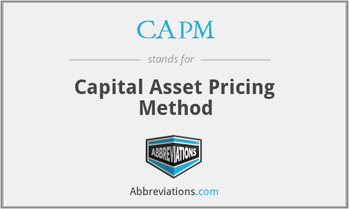 CAPM - Capital Asset Pricing Method