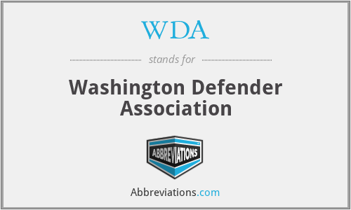WDA - Washington Defender Association