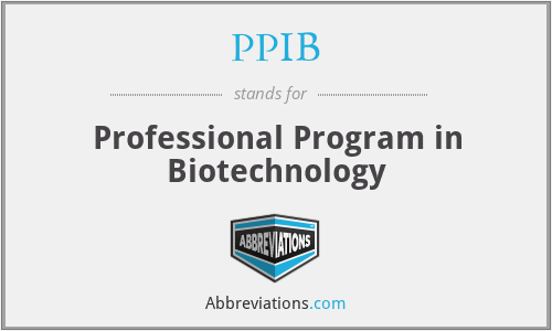 PPIB - Professional Program in Biotechnology