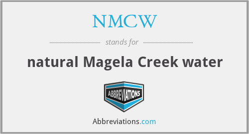 NMCW - natural Magela Creek water