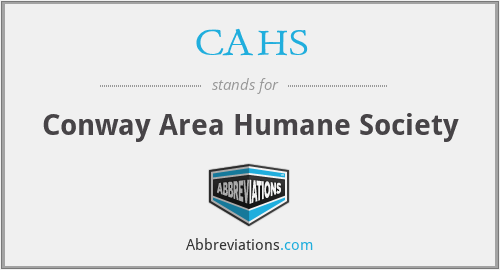 CAHS - Conway Area Humane Society