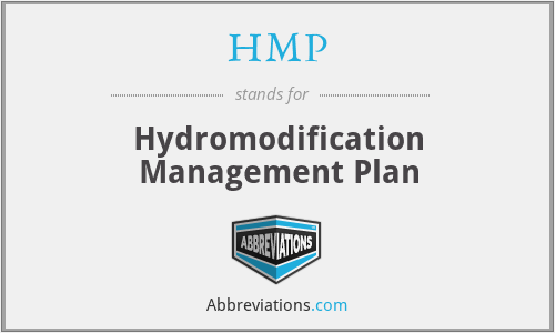 HMP - Hydromodification Management Plan