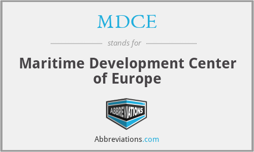 MDCE - Maritime Development Center of Europe