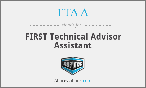 FTAA - FIRST Technical Advisor Assistant