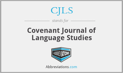 CJLS - Covenant Journal of Language Studies
