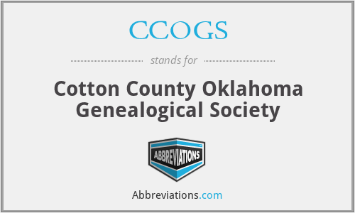 CCOGS - Cotton County Oklahoma Genealogical Society