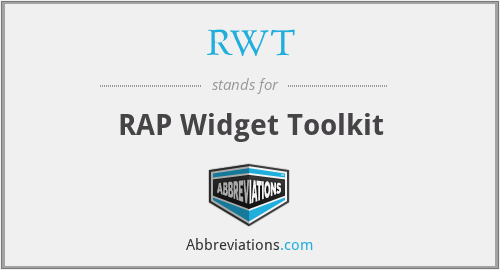 RWT - RAP Widget Toolkit