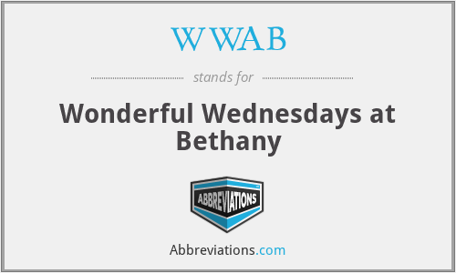 WWAB - Wonderful Wednesdays at Bethany