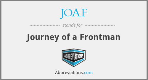 JOAF - Journey of a Frontman