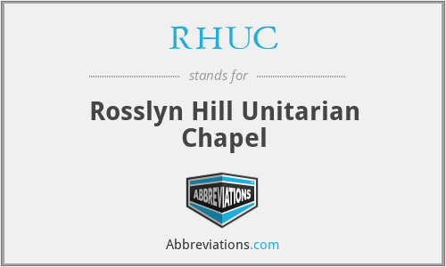 RHUC - Rosslyn Hill Unitarian Chapel