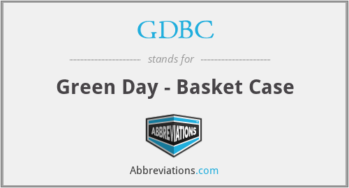 GDBC - Green Day - Basket Case