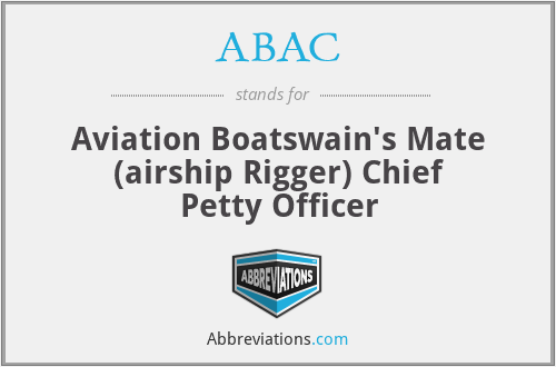 ABAC - Aviation Boatswain's Mate (airship Rigger) Chief Petty Officer