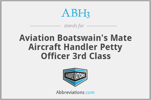 ABH3 - Aviation Boatswain's Mate Aircraft Handler Petty Officer 3rd Class