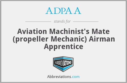 ADPAA - Aviation Machinist's Mate (propeller Mechanic) Airman Apprentice