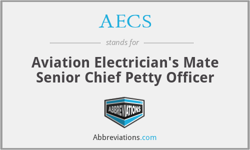AECS - Aviation Electrician's Mate Senior Chief Petty Officer