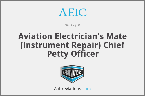 AEIC - Aviation Electrician's Mate (instrument Repair) Chief Petty Officer