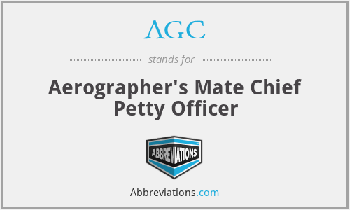 AGC - Aerographer's Mate Chief Petty Officer