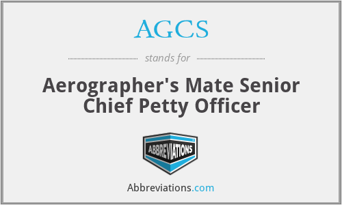 AGCS - Aerographer's Mate Senior Chief Petty Officer