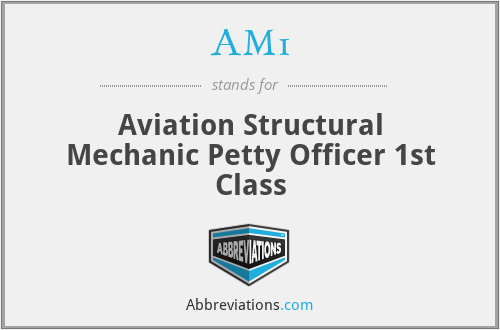 AM1 - Aviation Structural Mechanic Petty Officer 1st Class