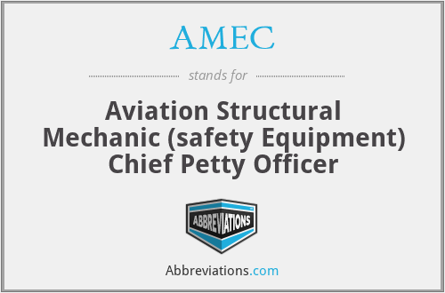 AMEC - Aviation Structural Mechanic (safety Equipment) Chief Petty Officer