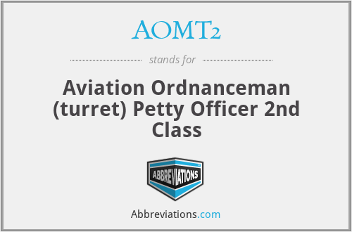 AOMT2 - Aviation Ordnanceman (turret) Petty Officer 2nd Class