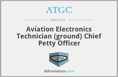 ATGC - Aviation Electronics Technician (ground) Chief Petty Officer
