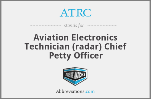 ATRC - Aviation Electronics Technician (radar) Chief Petty Officer