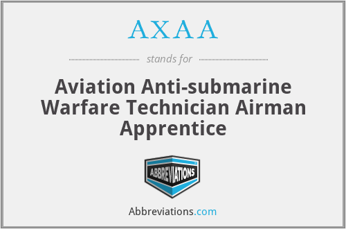 AXAA - Aviation Anti-submarine Warfare Technician Airman Apprentice