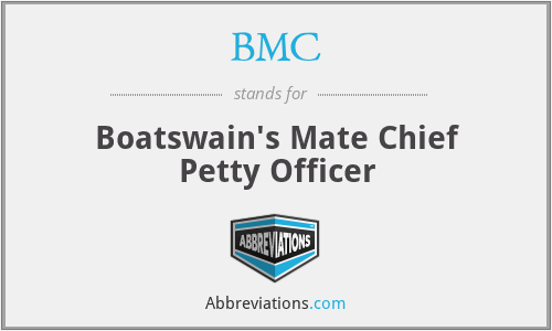 BMC - Boatswain's Mate Chief Petty Officer