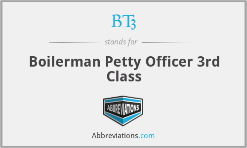 BT3 - Boilerman Petty Officer 3rd Class