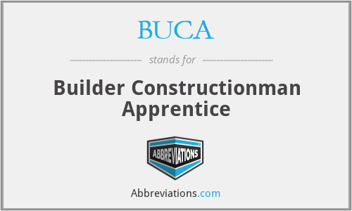 BUCA - Builder Constructionman Apprentice