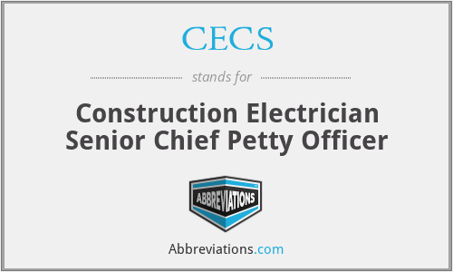 CECS - Construction Electrician Senior Chief Petty Officer