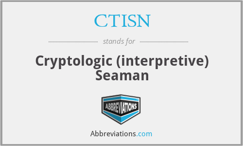CTISN - Cryptologic (interpretive) Seaman