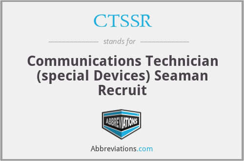 CTSSR - Communications Technician (special Devices) Seaman Recruit