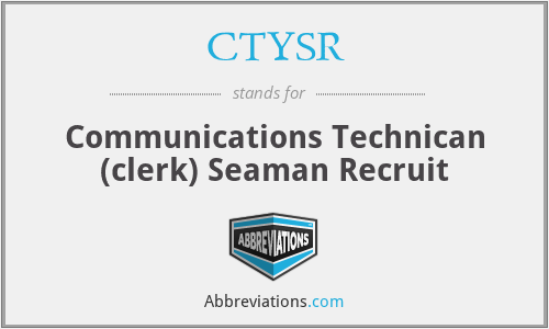 CTYSR - Communications Technican (clerk) Seaman Recruit